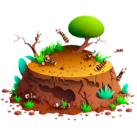 Isolated tree stump Free png