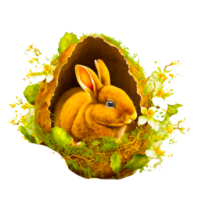 Easter Bunny In The Grass png