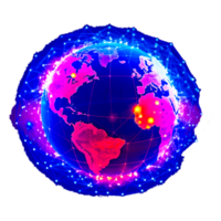 brillante tierra png ai generativo