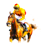 caballo montando png ai generativo