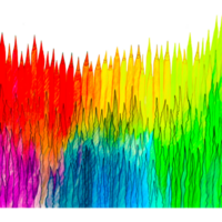 GIS de cera colori png ai generativo