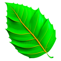 vert feuille illustration png ai génératif