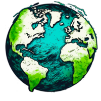 Hand Drawn Earth transparent png