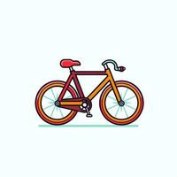 bicicleta icono diseño bicicleta ilustración vehículo dibujos animados vector gráfico