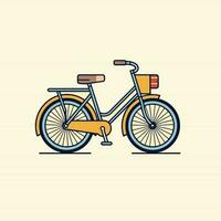 bicicleta icono diseño bicicleta ilustración vehículo dibujos animados vector gráfico