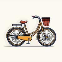 bicicleta icono diseño bicicleta ilustración vehículo dibujos animados vector gráfico