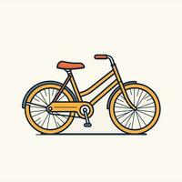 bicicleta icono diseño bicicleta ilustración vehículo dibujos animados vector gráfico