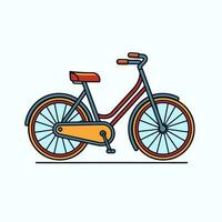 bicicleta icono diseño bicicleta ilustración vehículo dibujos animados vector gráfico