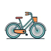 bicicleta icono diseño bicicleta ilustración vehículo dibujos animados vector gráfico