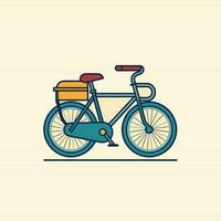 bicicleta icono diseño bicicleta ilustración vehículo dibujos animados vector gráfico