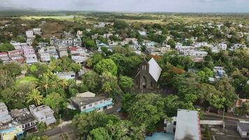 trou d'eau douce Dorf oben Sicht, Mauritius video