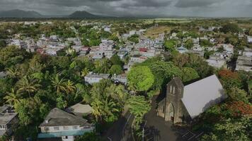 trou d'eau douce Dorf oben Sicht, Mauritius video