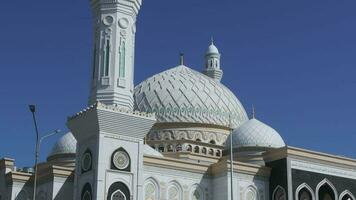 Astana, Kazakhstan - September 29, 2022 Hazret Sultan Mosque In The Center Of Astana, Kazakhstan video