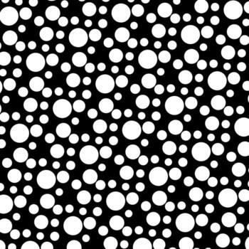 white dots pattern on black background ramdon size vector