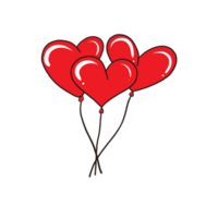 heart-shaped balloons art png