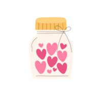 jar with hearts png