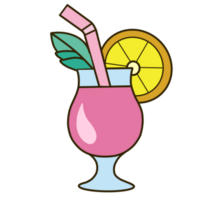 cocktail with cream and fruits png