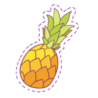 pineapple fruit art illustration png