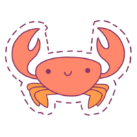 sea crab art illustration png