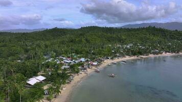 Fishing Village On The Ocean On The Island Of Palawan, Philippines video