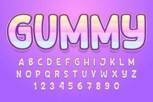 decorative colorful editable text effect vector design