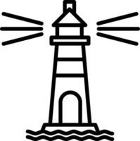 Lighthouse Vector Icon Design