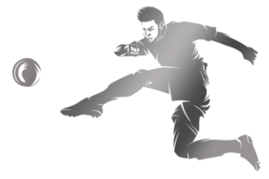 icon player kicking ball png