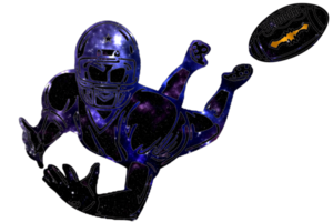 icon player football jump catch ball png