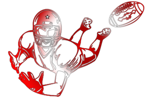 icon player football jump catch ball png