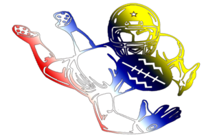 icon player football jump catch ball png