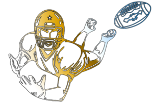 icon player football jump catch ball png