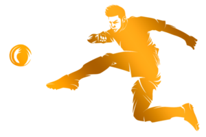 icono jugador pateando pelota png