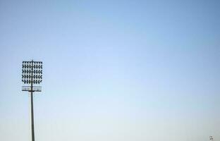 Cricket stadium flood lights poles at Delhi, India, Cricket Stadium Lights photo