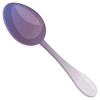 cucchiaio - un' argenteria utensile per mangiare. stoviglie, cucina utensile. cartone animato icona per cibo applicazioni e siti web png