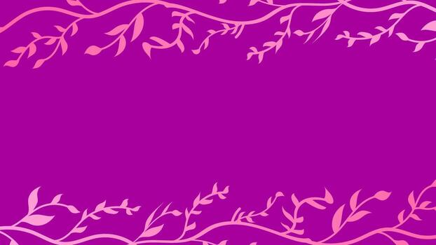 Abstract purple background of floral shapes, lines on white background with blank space in center for text. Minimalist wavy background. vector