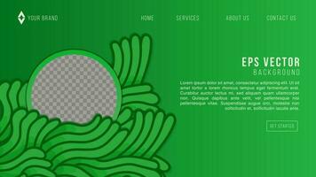 resumen verde fluir línea digital garabatear sitio web fondo, suave partícula ola, diseño concepto antecedentes y fondo de pantalla, vector eps