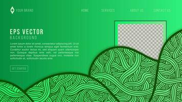 Abstract Green liquid doodle background web design. Modern background design. gradient color. Green Dynamic Waves. Fluid shapes composition. Fit for website, banners, wallpapers, brochure, posters vector