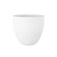 3d photo réaliste blanc tasse icône maquette le rendu. conception modèle pour moquer en haut. céramique nettoyer blanc agresser avec une mat effet isolé transparent png