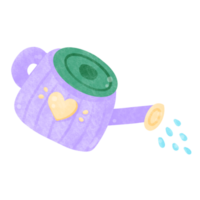 Water lotus and bucket of water png