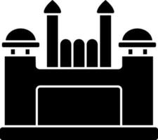 Red Fort Glyph Icon vector