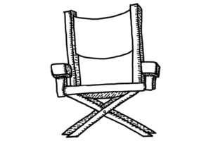 Cinema Sign Icon - Shooting Director Chair png