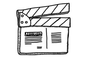 Cinema Sign Icon - Clapperboard - film shooting png