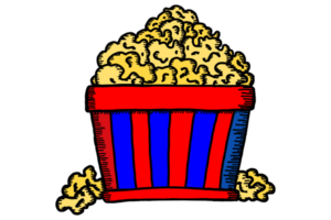 bio tecken ikon - popcorn png