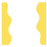 Blob border With Yellow colour png