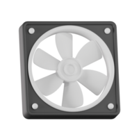 3d ícone ventilador componente computador hardware ilustração conceito ícone render png