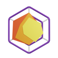 3d ikon radar Diagram data Graf illustration begrepp ikon framställa png