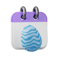 3d Symbol Ei Kalender Ostern Tag Illustration Konzept Symbol machen png