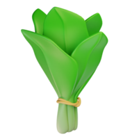 3d icon spinach vegetable illustration concept icon render png