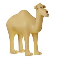 3d icône chameau eid adha musulman objet illustration concept icône rendre png