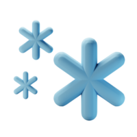 3d icône chute de neige temps prévoir illustration concept icône rendre png